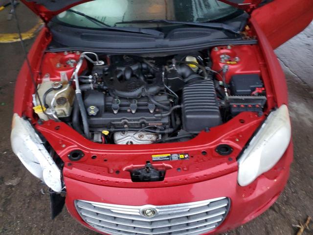 1C3EL75RX6N166264 - 2006 CHRYSLER SEBRING GTC RED photo 11