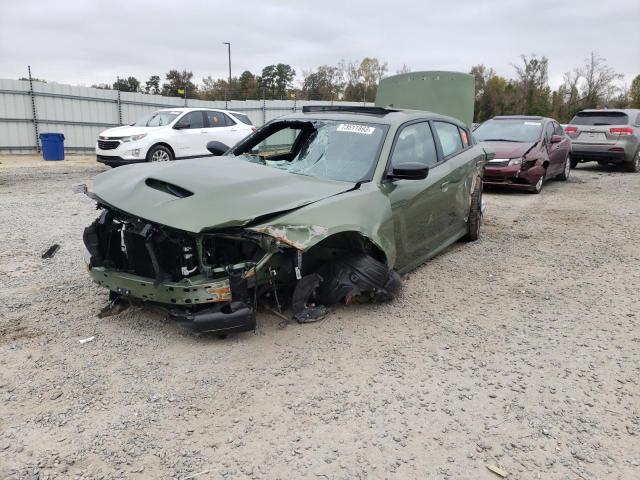 2C3CDXHG4PH560139 - 2023 DODGE CHARGER GT GREEN photo 1