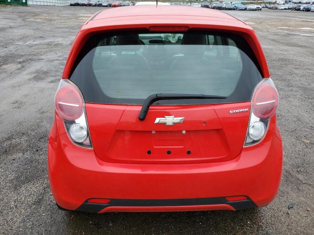 KL8CD6S95EC533038 - 2014 CHEVROLET SPARK 1LT RED photo 6