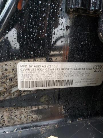 WAUBVAFB7AN060108 - 2010 AUDI A6 PRESTIGE შავი ფოტო 12