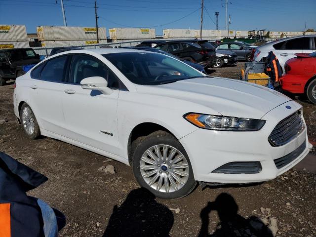 3FA6P0LU7DR263246 - 2013 FORD FUSION SE HYBRID WHITE photo 4