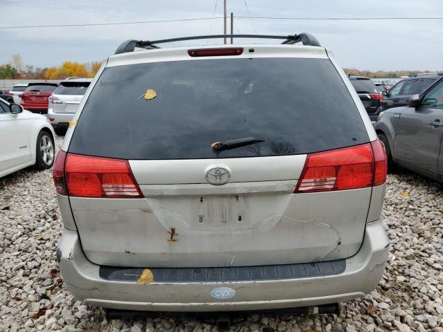 5TDZA23C94S115544 - 2004 TOYOTA SIENNA LE CE SILVER photo 6