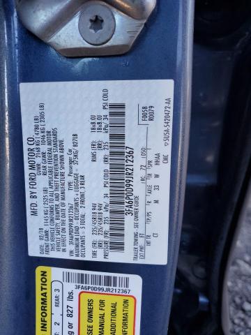 3FA6P0D99JR212367 - 2018 FORD FUSION TITANIUM/PLATINUM BLUE photo 13