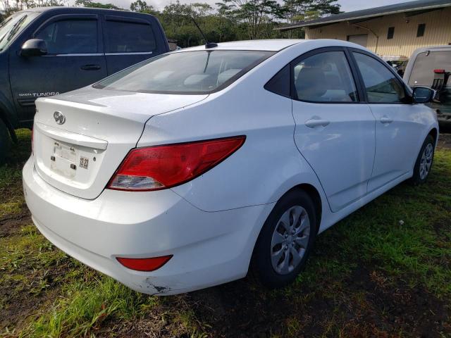 KMHCT4AE0FU883715 - 2015 HYUNDAI ACCENT GLS WHITE photo 3