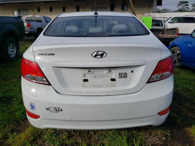 KMHCT4AE0FU883715 - 2015 HYUNDAI ACCENT GLS WHITE photo 6