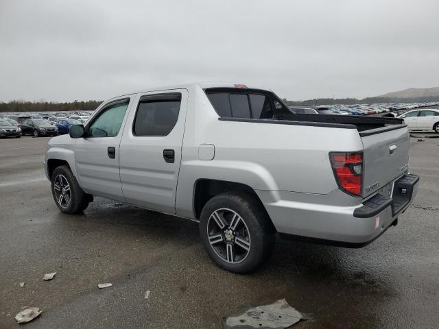 5FPYK1F73DB007854 - 2013 HONDA RIDGELINE SPORT SILVER photo 2