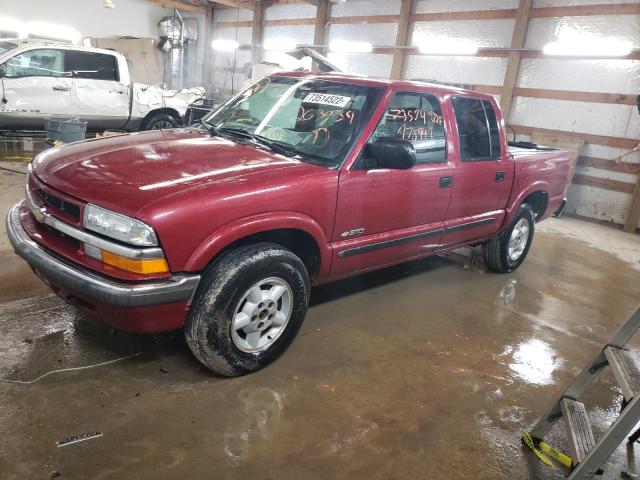 1GCDT13WX1K263939 - 2001 CHEVROLET S TRUCK S10 RED photo 1