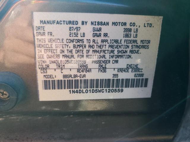 1N4DL01D5WC120559 - 1998 NISSAN ALTIMA XE TAN photo 12