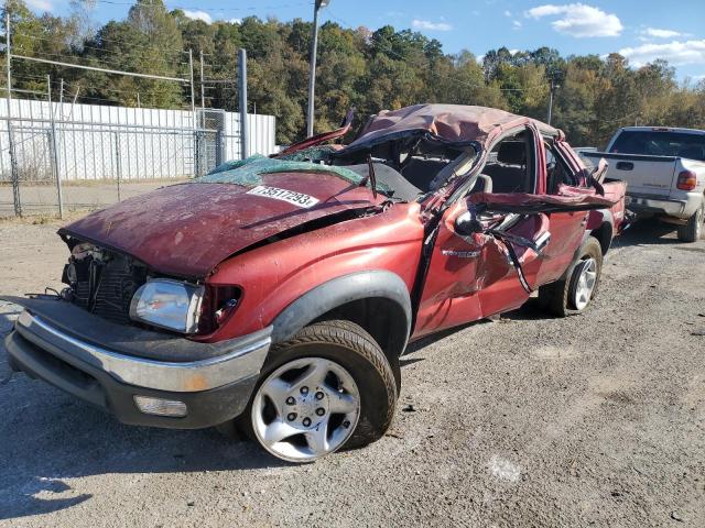 5TEHN72N74Z368333 - 2004 TOYOTA TACOMA DOUBLE CAB MAROON photo 1