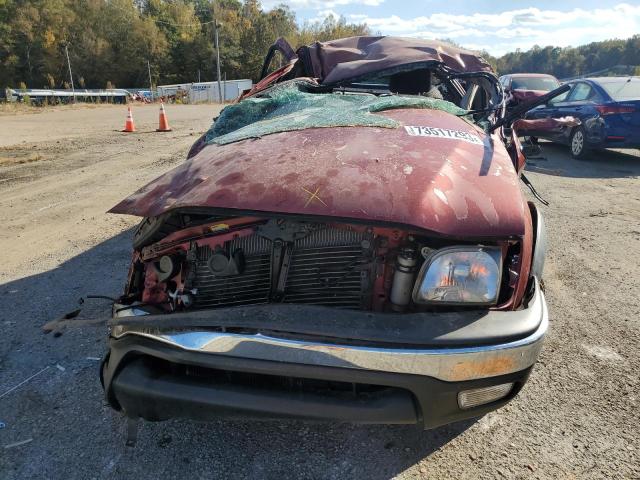 5TEHN72N74Z368333 - 2004 TOYOTA TACOMA DOUBLE CAB MAROON photo 5