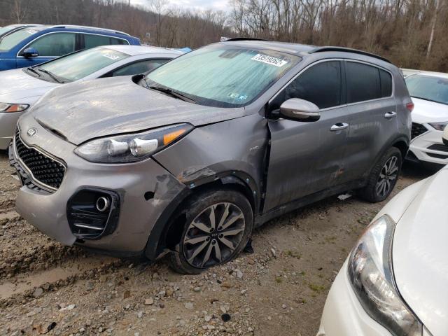 KNDPNCAC9J7353260 - 2018 KIA SPORTAGE EX SILVER photo 1