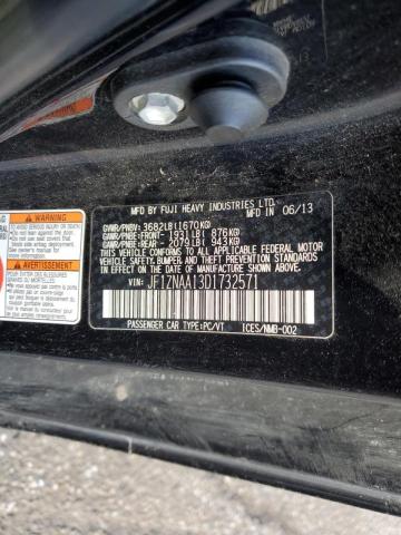 JF1ZNAA13D1732571 - 2013 TOYOTA SCION FR-S BLACK photo 12