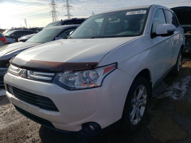 JA4AZ3A37EZ014625 - 2014 MITSUBISHI OUTLANDER SE WHITE photo 1