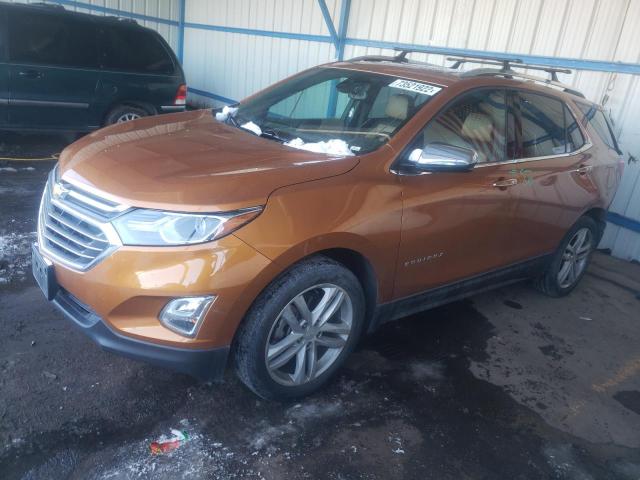 2GNAXWEX7J6199542 - 2018 CHEVROLET EQUINOX PREMIER ORANGE photo 1