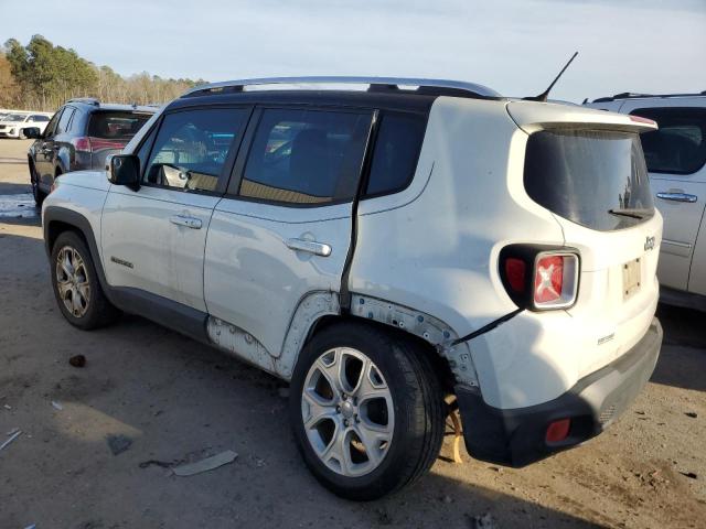 ZACCJADT6GPD64450 - 2016 JEEP RENEGADE LIMITED WHITE photo 2