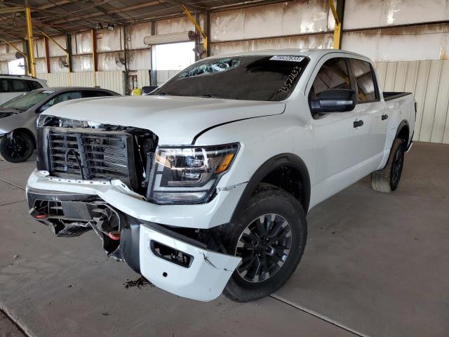 1N6AA1ED7MN530278 - 2021 NISSAN TITAN SV WHITE photo 1