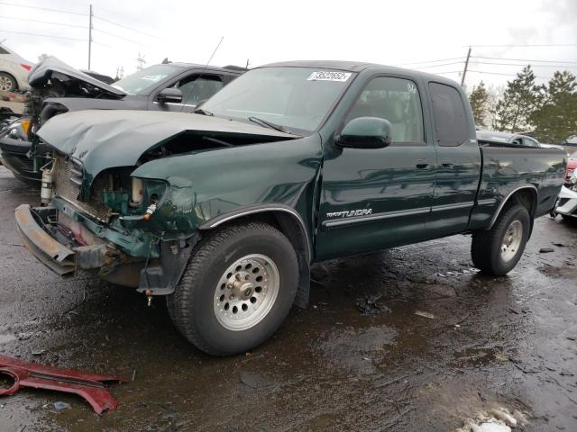 5TBBT4413YS125439 - 2000 TOYOTA TUNDRA ACCESS CAB GREEN photo 1