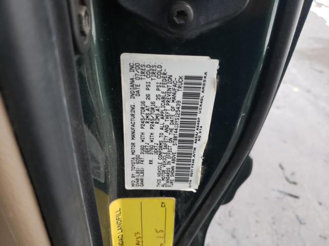 5TBBT4413YS125439 - 2000 TOYOTA TUNDRA ACCESS CAB 绿色 照片 12