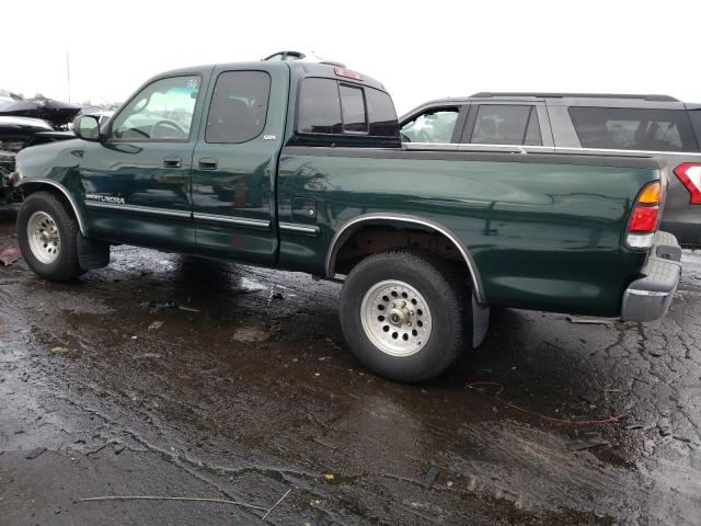 5TBBT4413YS125439 - 2000 TOYOTA TUNDRA ACCESS CAB GREEN photo 2