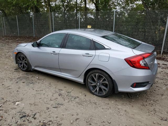 2HGFC2F81KH545277 - 2019 HONDA CIVIC SPORT SILVER photo 2