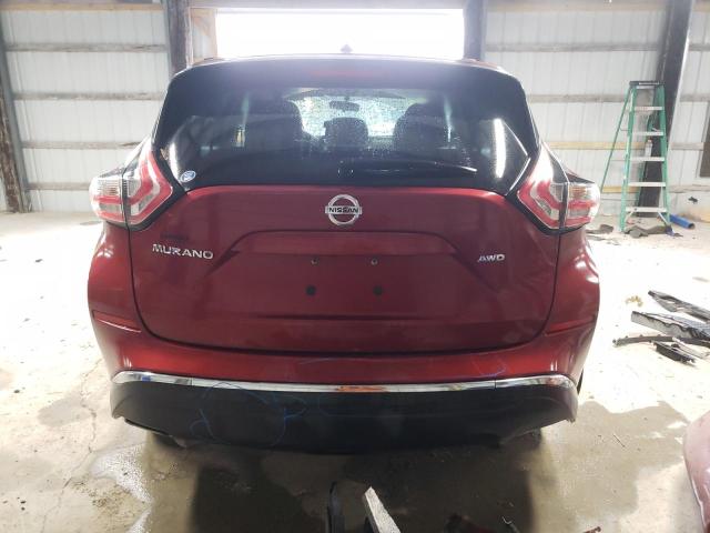 5N1AZ2MH7GN108629 - 2016 NISSAN MURANO S RED photo 6