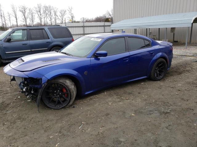 2C3CDXL97MH599277 - 2021 DODGE CHARGER SRT HELLCAT BLUE photo 1