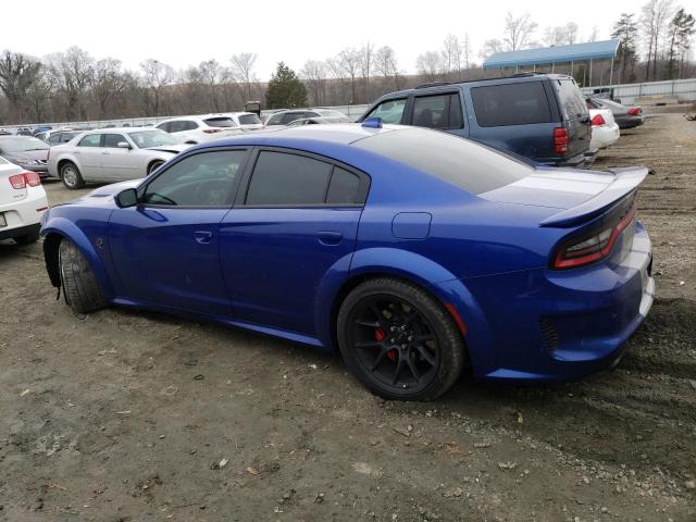 2C3CDXL97MH599277 - 2021 DODGE CHARGER SRT HELLCAT BLUE photo 2