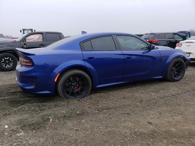 2C3CDXL97MH599277 - 2021 DODGE CHARGER SRT HELLCAT BLUE photo 3