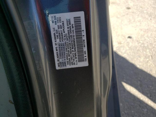 5FNRL5H62BB085318 - 2011 HONDA ODYSSEY EXL GRAY photo 13