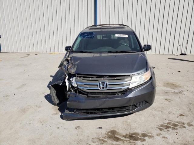 5FNRL5H62BB085318 - 2011 HONDA ODYSSEY EXL GRAY photo 5