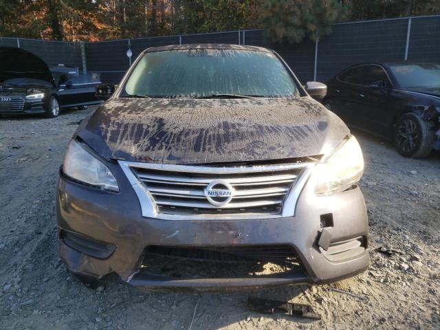 3N1AB7AP3EY218243 - 2014 NISSAN SENTRA S GRAY photo 5