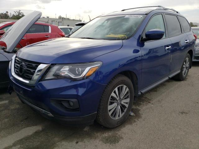 5N1DR2MN9HC618352 - 2017 NISSAN PATHFINDER S BLUE photo 1