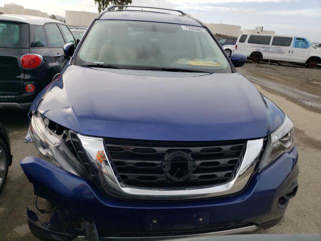 5N1DR2MN9HC618352 - 2017 NISSAN PATHFINDER S BLUE photo 5