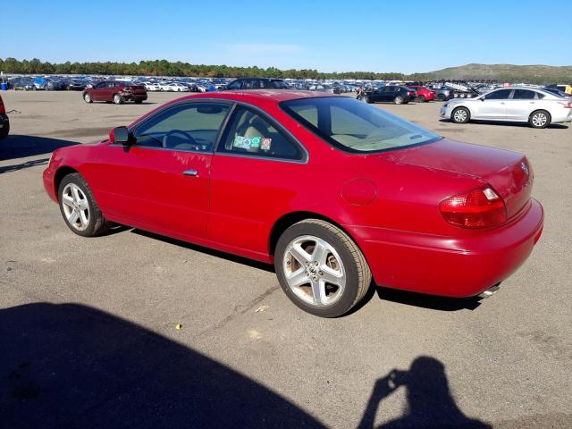 19UYA42651A022453 - 2001 ACURA 3.2CL TYPE-S RED photo 2