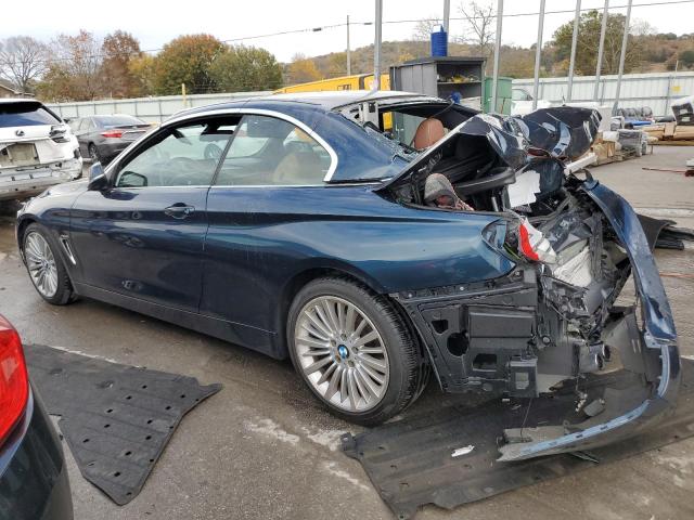 WBA3V7C54EJ873361 - 2014 BMW 428 I SULEV BLUE photo 2