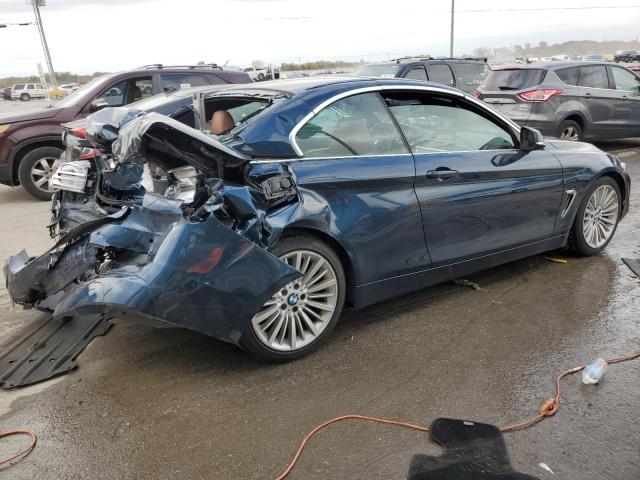 WBA3V7C54EJ873361 - 2014 BMW 428 I SULEV BLUE photo 3