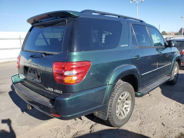 5TDBT48A63S142049 - 2003 TOYOTA SEQUOIA LIMITED GREEN photo 3