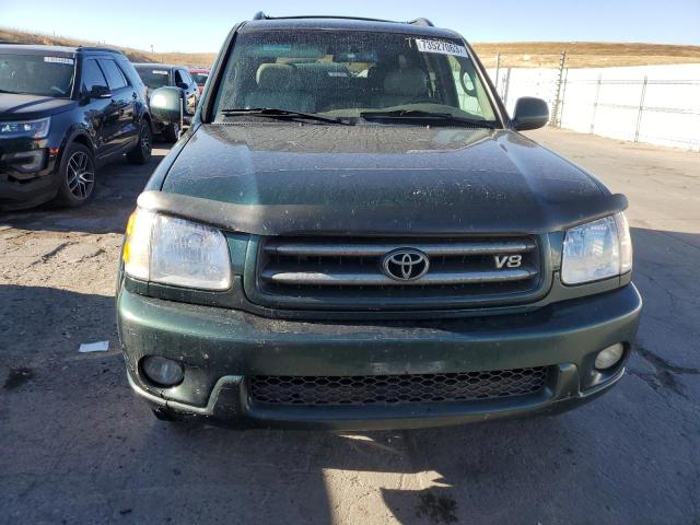 5TDBT48A63S142049 - 2003 TOYOTA SEQUOIA LIMITED GREEN photo 5