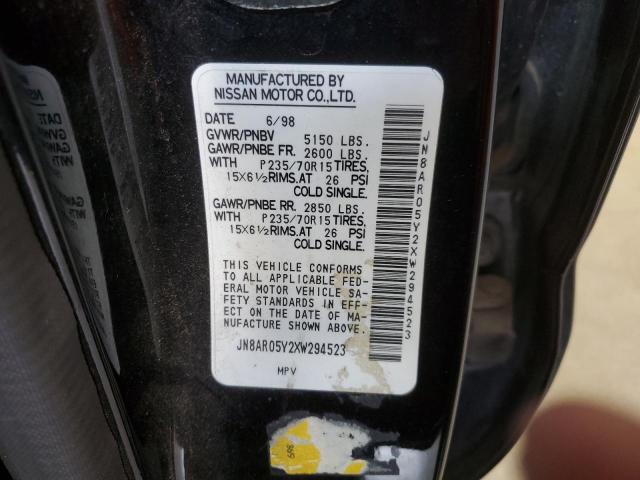 JN8AR05Y2XW294523 - 1999 NISSAN PATHFINDER LE 黑色 照片 14
