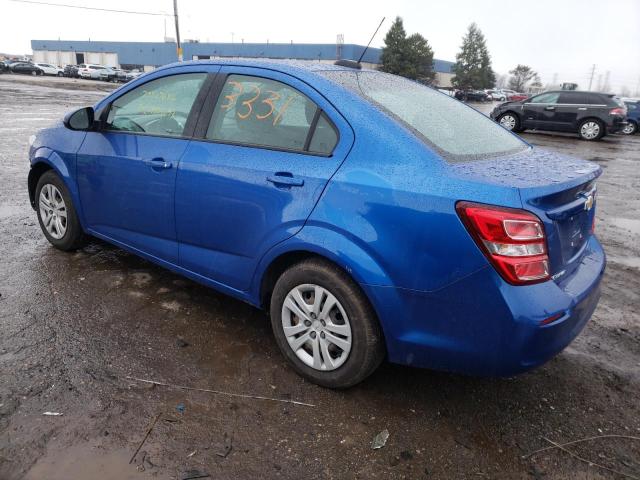 1G1JB5SH1H4133331 - 2017 CHEVROLET SONIC LS 蓝色 照片 2