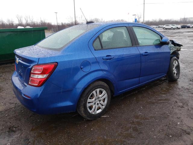 1G1JB5SH1H4133331 - 2017 CHEVROLET SONIC LS 蓝色 照片 3