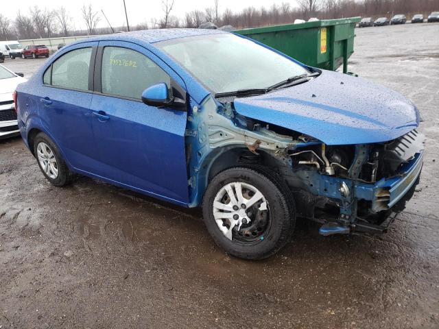 1G1JB5SH1H4133331 - 2017 CHEVROLET SONIC LS 蓝色 照片 4