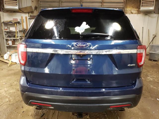 1FM5K8B87HGE35064 - 2017 FORD EXPLORER BLUE photo 6