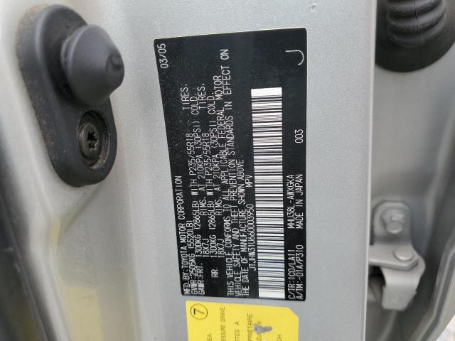 JTJHW31U660003950 - 2006 LEXUS RX 400 SILVER photo 12