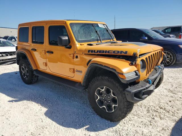 1C4JJXR64MW675144 - 2021 JEEP WRANGLER RUBICON 4XE ORANGE photo 4