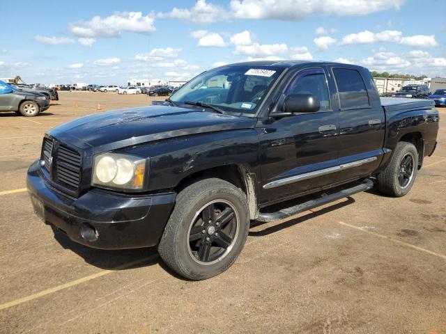 1D7HE58J07S267853 - 2007 DODGE DAKOTA QUAD LARAMIE BLACK photo 1