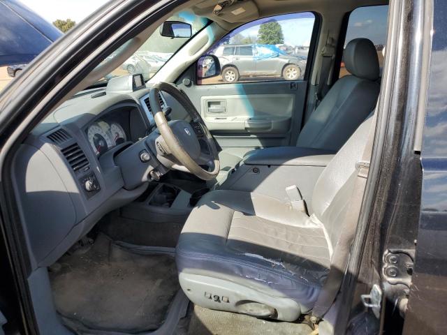 1D7HE58J07S267853 - 2007 DODGE DAKOTA QUAD LARAMIE BLACK photo 7