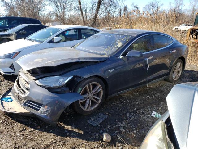 5YJSA1E2XFF102079 - 2015 TESLA MODEL S Սև լուսանկար 1