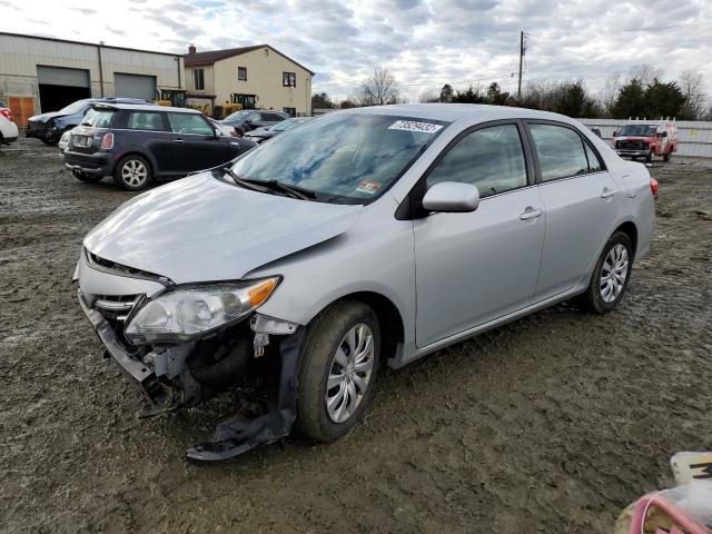 2T1BU4EE2DC111041 - 2013 TOYOTA COROLLA BASE SILVER photo 1