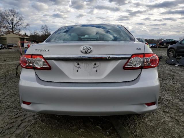 2T1BU4EE2DC111041 - 2013 TOYOTA COROLLA BASE SILVER photo 6